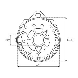 BOSCH  Alternatör Şarj Dinamosu Arka Kapak 00000827 BOSCH F00M136440