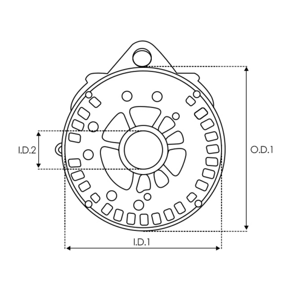 BOSCH  Alternatör Şarj Dinamosu Arka Kapak 00000827 BOSCH F00M136440