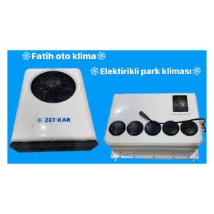 SANRUF TİPİ 2 PARÇALI ELEKTİRİKLİ PARK-TAVAN KLİMASI 12V