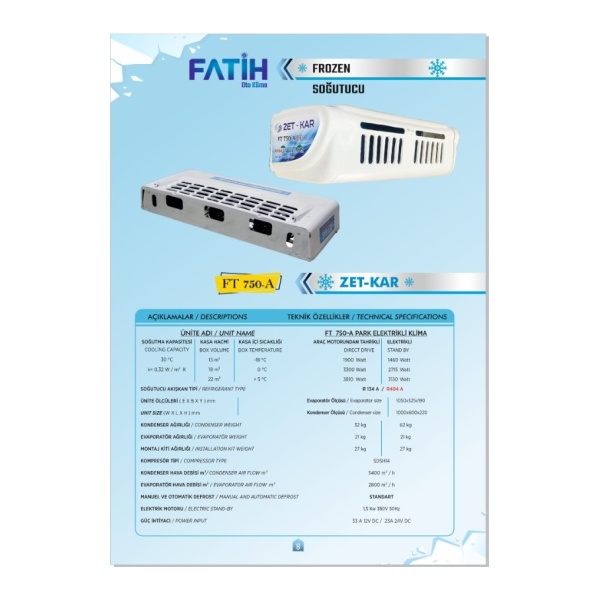 FT750A 404 GAZLI -18 SOĞUTUCU
