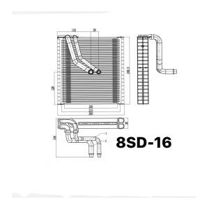 8SD-16 EV324003 POLO, GOLF, JETTA, PASSAT EVAPARATÖR