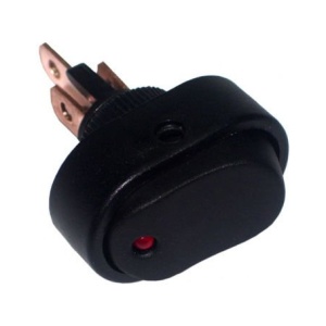 Mini Tuşlu Ledli Anahtar Düğme Universal Oval Somunlu 3 Pinli