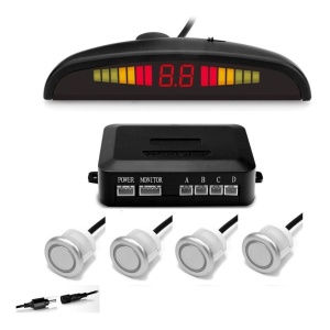 Ekranlı Göstergeli Araç Park Sensörü Gri 18 mm