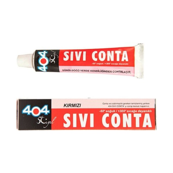 Sıvı Conta Yüksek Isıya Dayanaıklı Kırmızı 45 gr