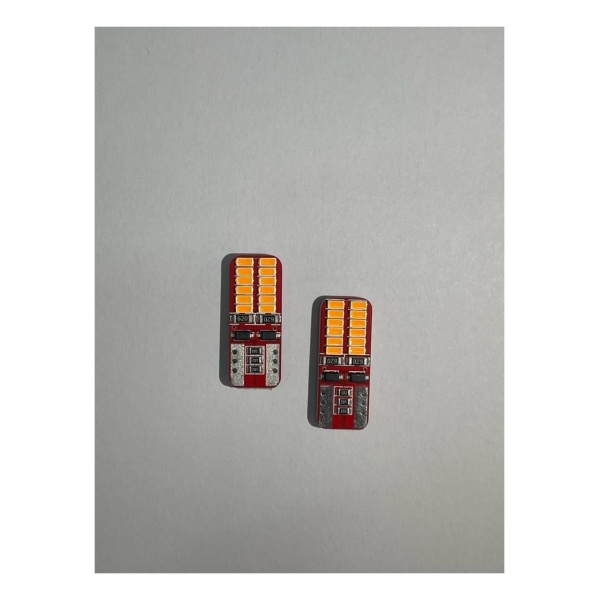 Dipsiz Led Park Ledi Kısa 12V Turuncu 24 Led Canbuslu