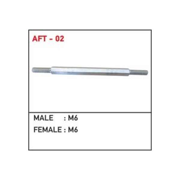 Stop Selenoidi Otomatiği Bağlantı Parçası Mafsalı Male 6 - Female 6 Uzun Tip