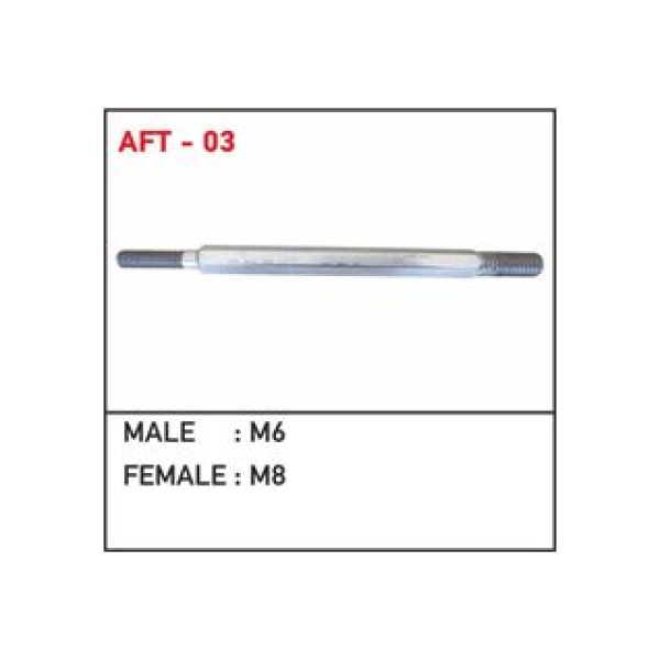 Stop Selenoidi Otomatiği Bağlantı Parçası Mafsalı Male 6 - Female 8 Uzun Tip