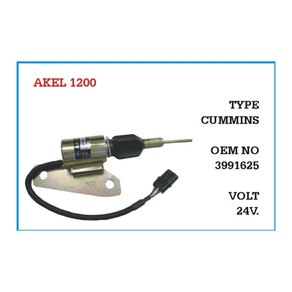 24V Stop Selenoidi Bobini Cummins Type