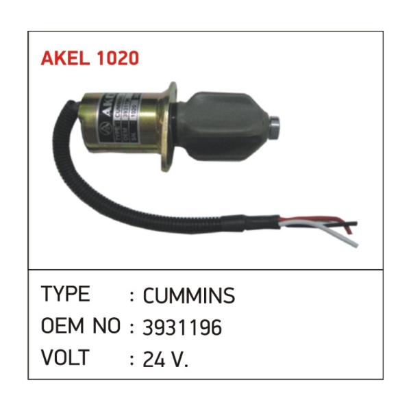 Samsung Volvo Bmc 24V Stop Selenoidi Cummins Type