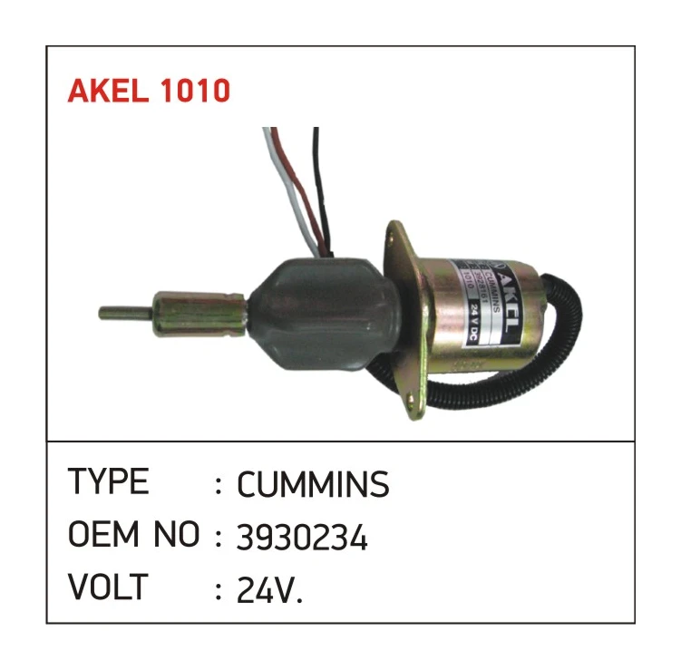 Komatsu Samsung 24V Stop Selenoidi Cummins Type