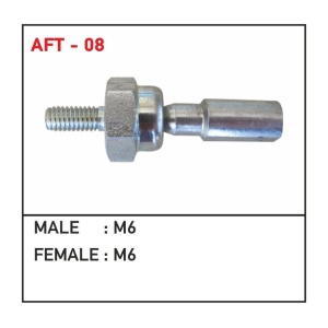 Stop Selenoidi Otomatiği Bağlantı Parçası Mafsalı Male 6 - Female 6 Uzun Tip