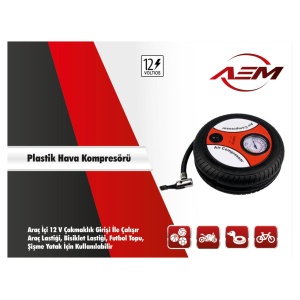 Plastik Hava Kompresörü 12V 300 PSI