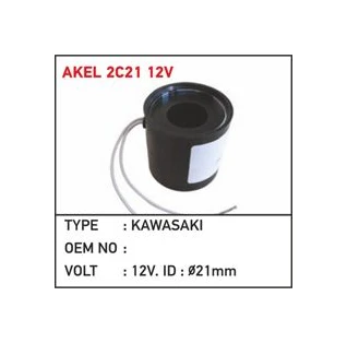 12V 21mm Stop Selenoidi Vites Bobini Kawasaki Type