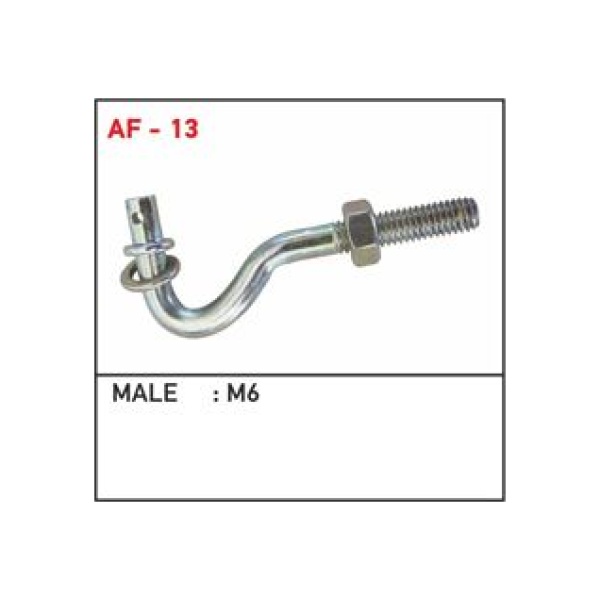 Stop Selenoidi Otomatiği Bağlantı Parçası Mafsalı Male 6 Uzun Tip