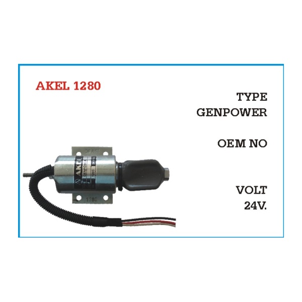 24V Stop Selenoidi Otomatiği Genpower Type