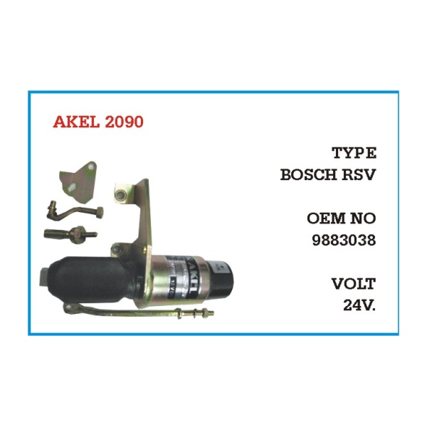 24V Stop Selenoidi Bosch Rsv Liebheer Platinli Type