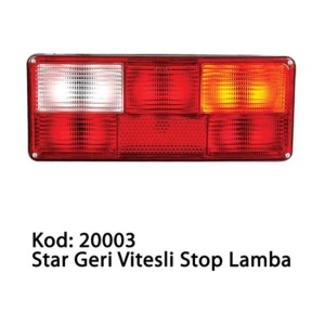 Star Tır/ Transit T15 6 Fonksiyonlu Kablolu Geri Vitesli Stop Lambası Sağ