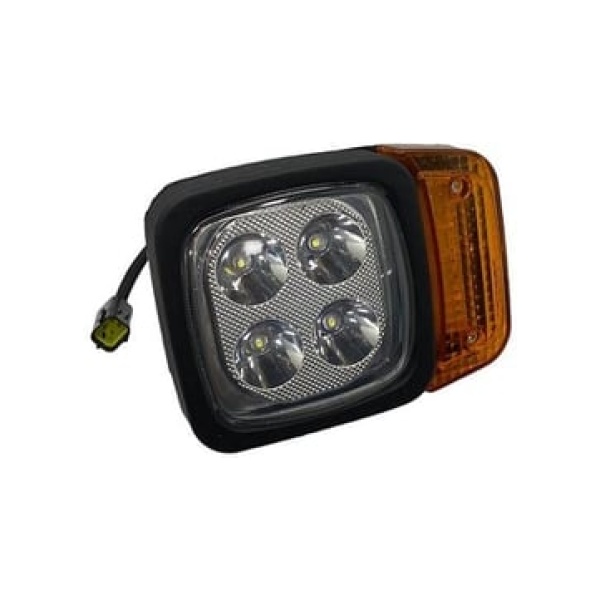 Küçük Kare Led Sinyalli Cat/ Hidromek/ Jcb/ Volvo İş Makinesi Farı