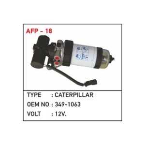 Caterpiller 12V Filtreli Uzun Beyaz Yakıt Pompası