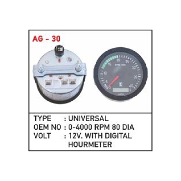 24V Çalışma Saatli Devir Saati