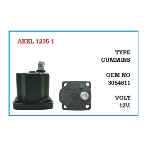 12V Cummins Type Tek Çıkışlı Stop Selenoidi Otomatiği
