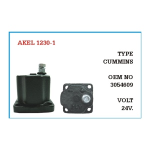 24V Tek Çıkışlı Cummins Tip Stop Selenoidi