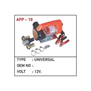 Yandan Çıkışlı Yakıt Pompası 12V Sarı Renk